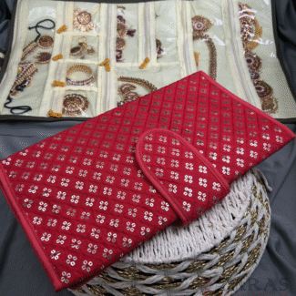 Bharatanatyam Dance Jewellery Bag / Organiser Foldable - No: 109