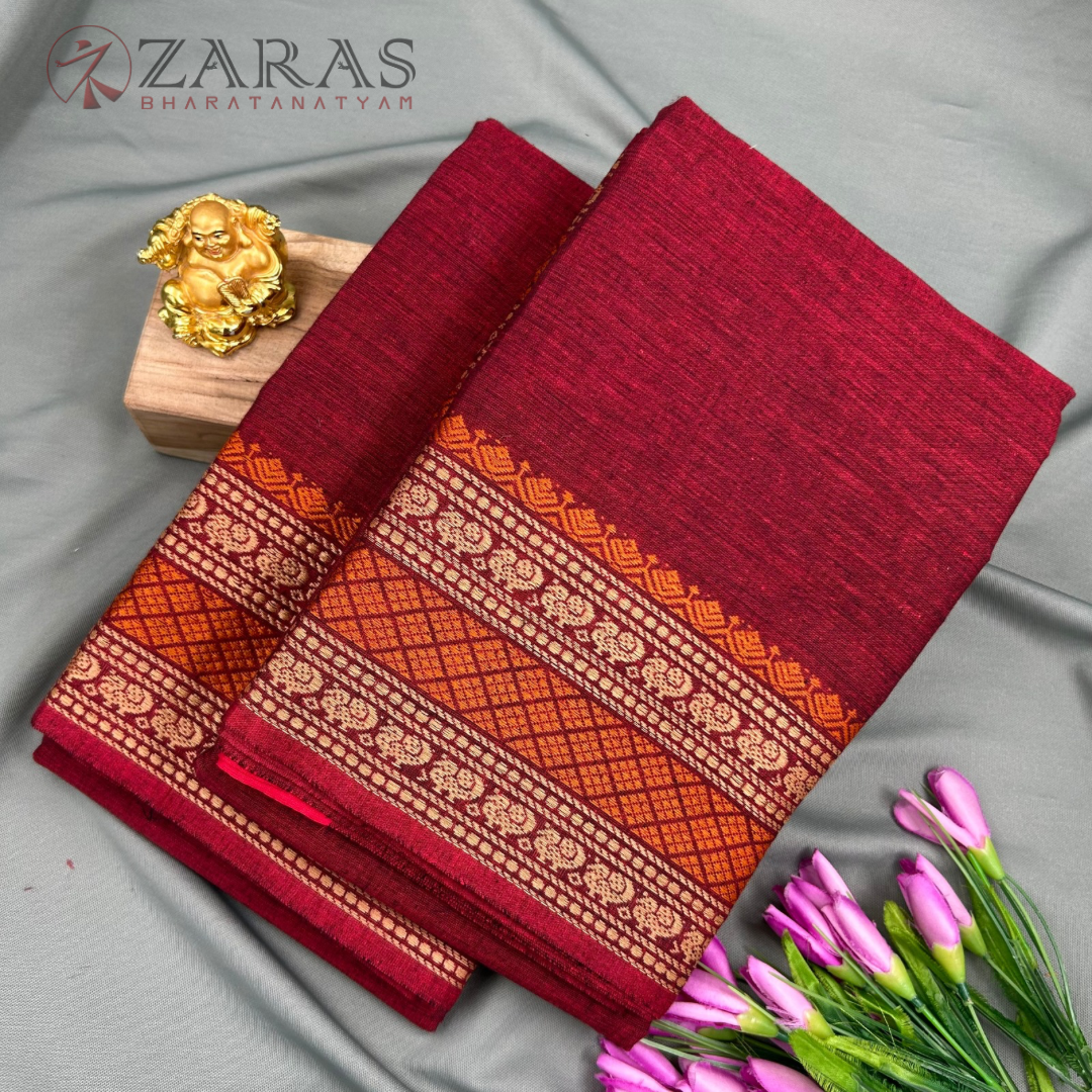 Bharatanatyam Dance Practice Saree