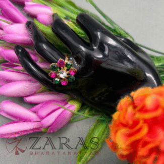 Bharatanatyam dance jewellery ring